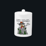 Funny Get Lost Teapot<br><div class="desc">Stella says support your local search and rescue by getting lost! Get Lost funny T-shirts,  cards , mugs,  magnets,  keychains,  tote bags,  ornaments,  journals,  and much more.</div>