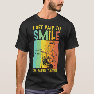 Funny Get Paid To Smile Bartending Mixologists T-Shirt