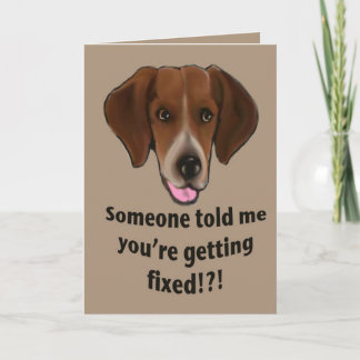 Funny Get well card for dogs