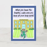 Funny Get Well Card:  Missing Body Parts Card at Zazzle