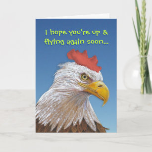 Funny Chicken Get Well Cards - Well Wishes Cards & Templates | Zazzle