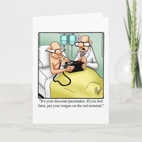Funny Get Well Greeting Card