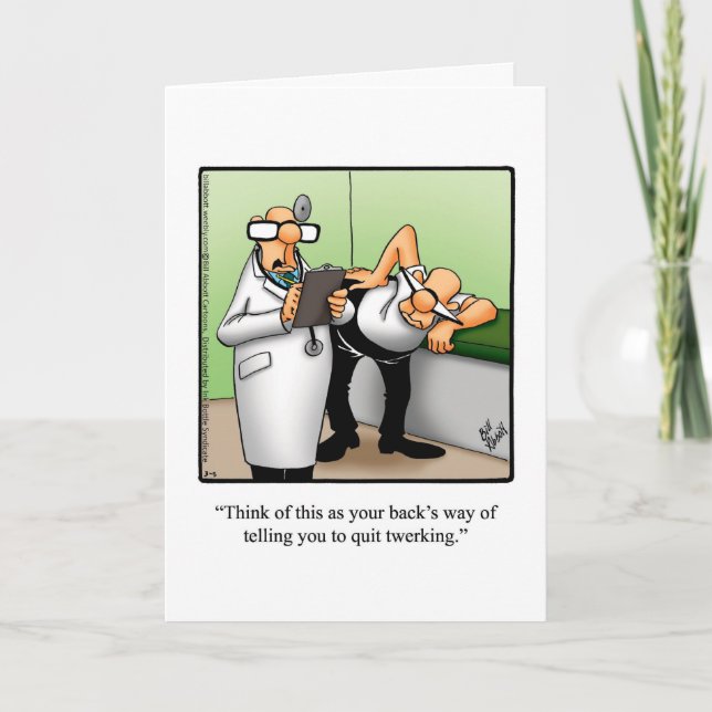 Funny Get Well Greeting Card (Front)