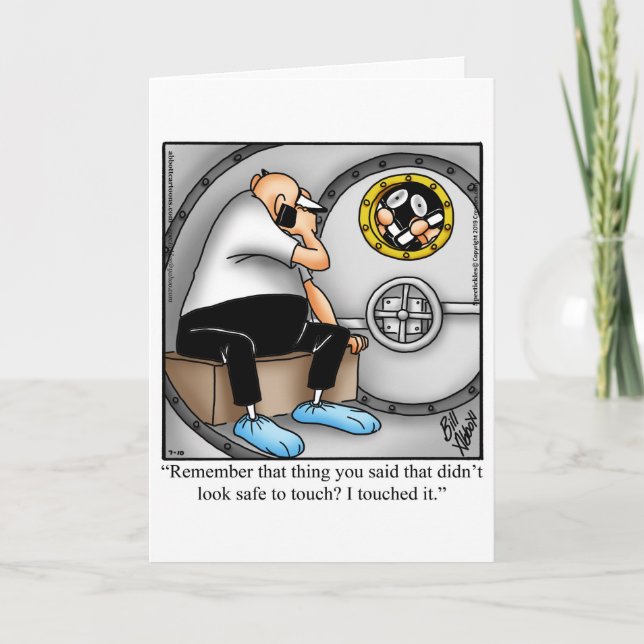 Funny Get Well Greeting Card (Front)