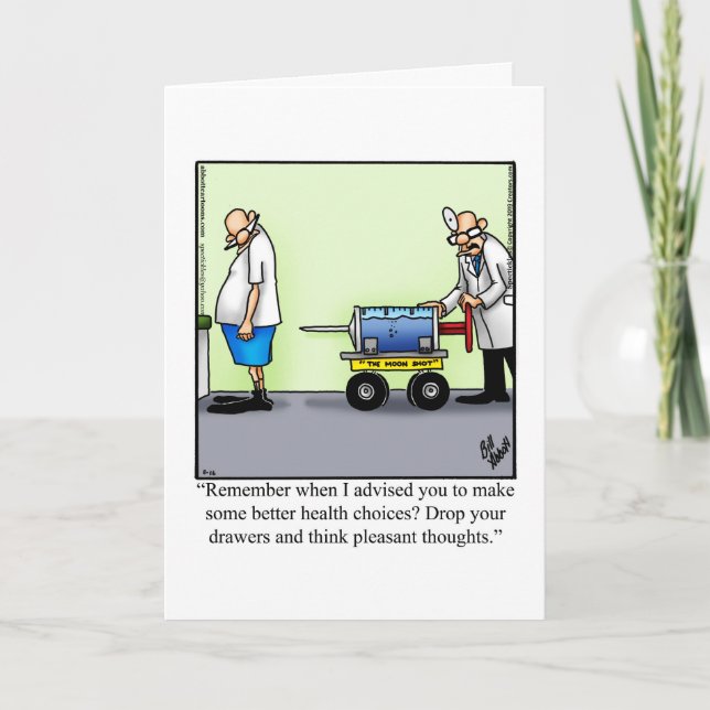 Funny Get Well Greeting Card (Front)