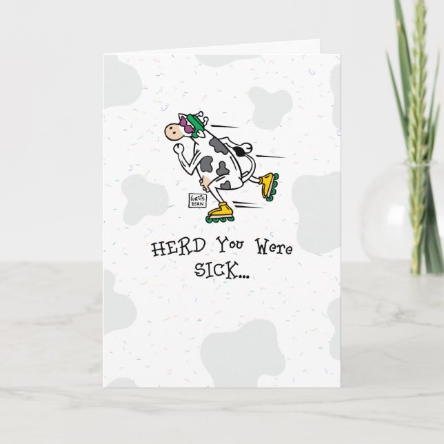 Funny Get Well Greeting Card (Front)