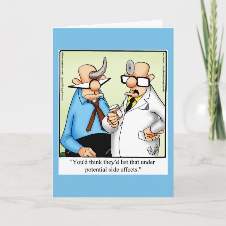 Funny Get Well Greeting Card "spectickles"