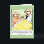 Funny Get Well Humor Greeting Card<br><div class="desc">Enjoy spreading the laughter with this hilarious get well greeting card by cartoonist Bill Abbott; send some laughs along with your wishes for a speedy recovery. Bill Abbott's cartoon "Spectickles" the internationally syndicated comic has also appeared in Hallmark U.K.,  Reader's Digest,  Saturday Evening Post and other fine magazines!</div>