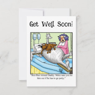 Funny Get Well Humor Greeting Card