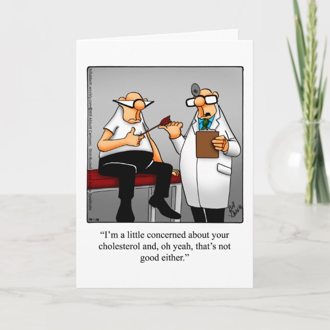 Funny Get Well Humor Greeting Card (Front)