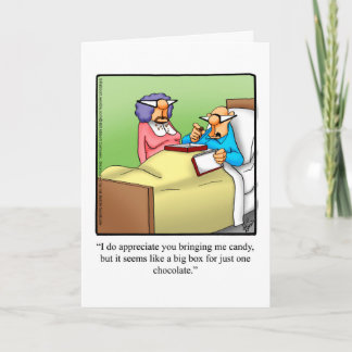Funny Get Well Humor Greeting Card