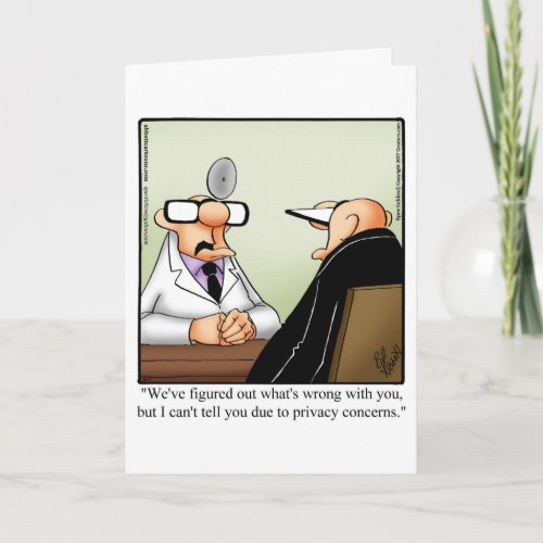 Funny Get Well Humor greeting Card