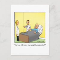 Funny Get Well Humor Postcard