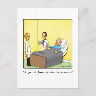 Funny Get Well Humor Postcard