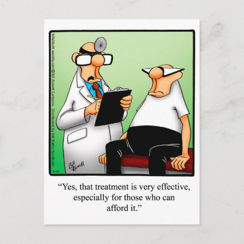 Funny Get Well Humor Postcard