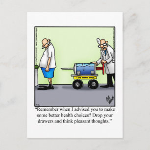 Funny Get Well Humor Postcard