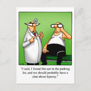 Funny Get Well Humor Postcard