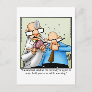 Funny Get Well Humor Postcard