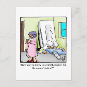 Funny Get Well Humor Postcard