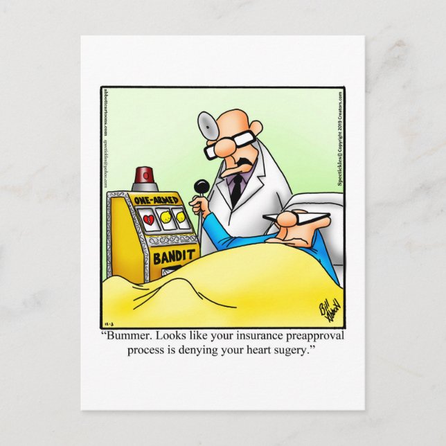Funny Get Well Humor Postcard  (Front)