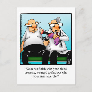 Funny Get Well Humor Postcard
