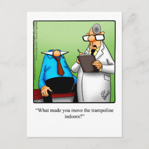 Funny Get Well Humor Postcard