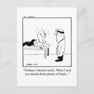 Funny Get Well Humor Postcard