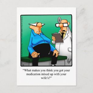 Funny Get Well Humor Postcard