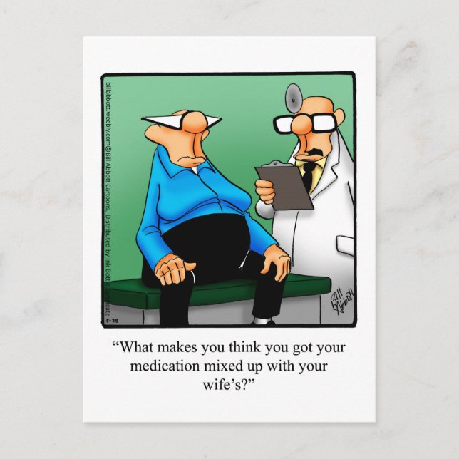 Funny Get Well Humor Postcard  (Front)