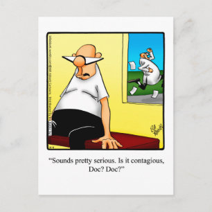 Funny Get Well Humor Postcard