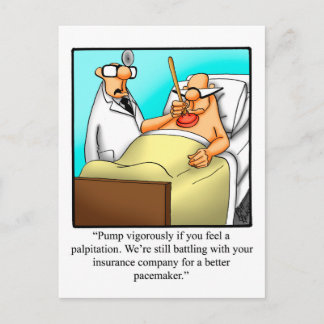 Funny Get Well Humor Postcard 