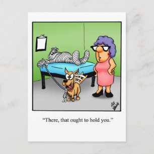 Funny Get Well Humor Postcard