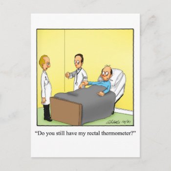 Funny Get Well Humor Postcard by Pandemoniumcartoons at Zazzle