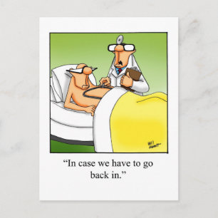 Funny Get Well Humor Postcard