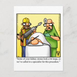 Funny Get Well Humor Postcard