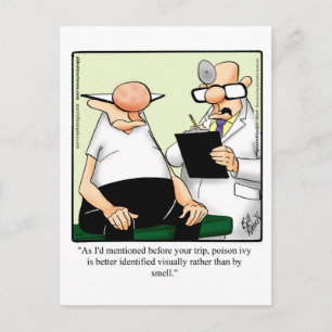 Funny Get Well Humor Postcard