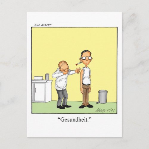 Funny Get Well Humor Postcard