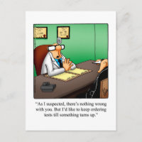 Funny Get Well Humor Postcard