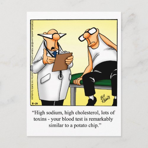 Funny Get Well Humor Postcard