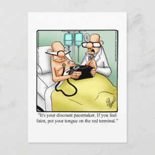 Funny Get Well Humor Postcard
