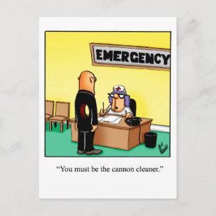 Funny Get Well Humor Postcard