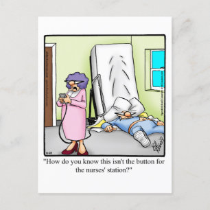 Funny Get Well Humor Postcard