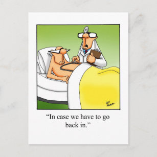 Funny Get Well Operation Postcard