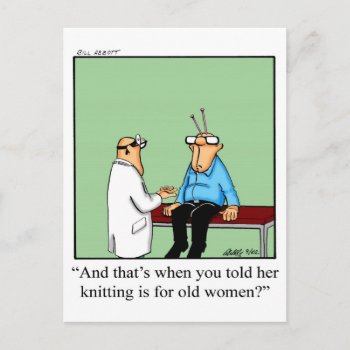 Funny Get Well Postcard by Spectickles at Zazzle