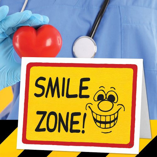 Funny Get Well Smile Zone Card