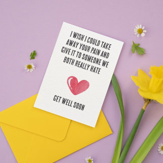 Funny Get Well Soon Card – Dark Humor Sympathy