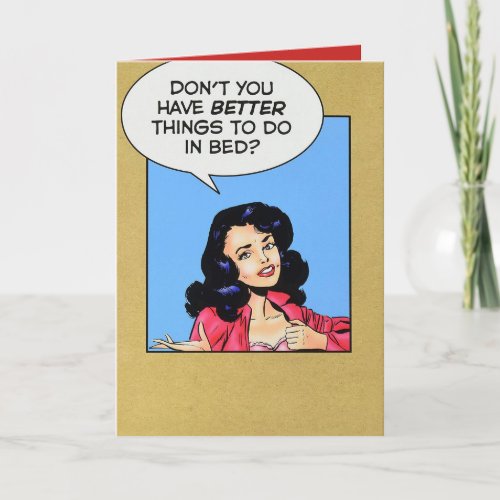 Funny Get Well Soon Card For Men