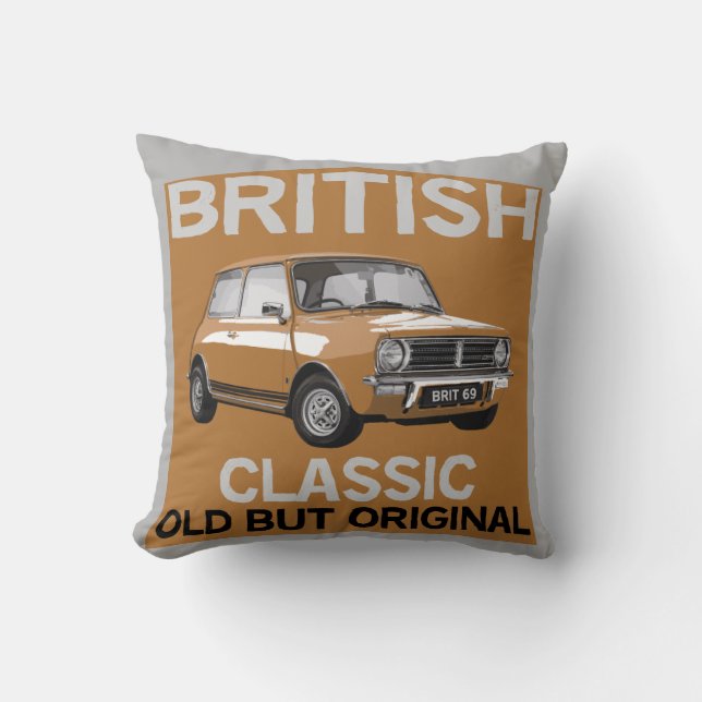 Funny Getting Old | Classic Car | Birthday | Cars  Throw Pillow (Front)