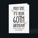 Funny Getting Older 60TH Birthday For Friend Card<br><div class="desc">Celebrate in style with this beautiful Happy Birthday card, perfect for adding a personal touch to someone’s special day. Designed and printed in our home studio using high-quality materials, this card is ideal for family, friends, coworkers, or anyone you want to make feel extra special. With its vibrant design and...</div>