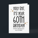 Funny Getting Older 60TH Birthday For Friend Card<br><div class="desc">Celebrate in style with this beautiful Happy Birthday card, perfect for adding a personal touch to someone’s special day. Designed and printed in our home studio using high-quality materials, this card is ideal for family, friends, coworkers, or anyone you want to make feel extra special. With its vibrant design and...</div>